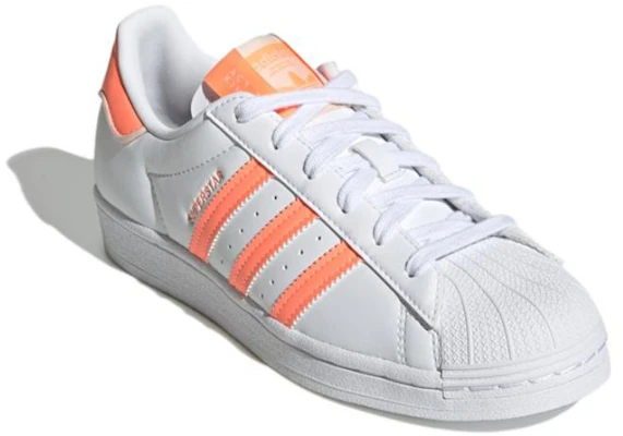 (W) adidas Originals Superstar Zapatos 'Naranja Fluorescente' GX1834 Lookbook (W) adidas Originals Superstar Zapatos 'Naranja Fluorescente' GX1834