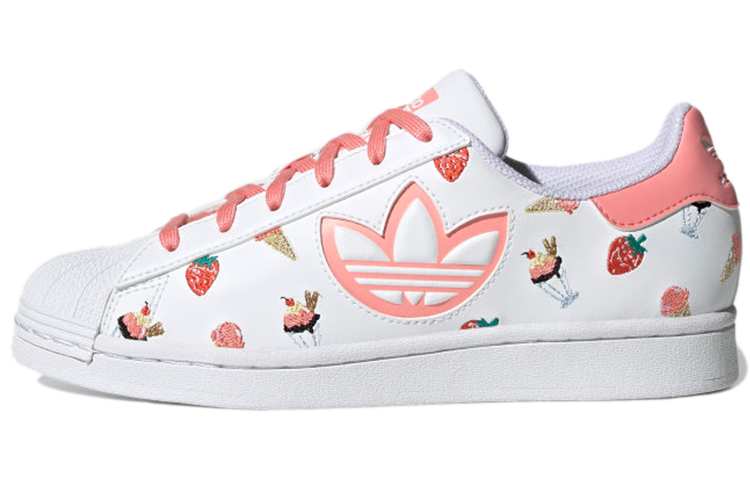 (Women) adidas originals Superstar 'White Peach Pink' H05667