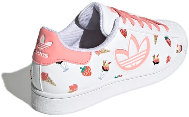 (W) 아디다스 오리지널 슈퍼스타 '화이트 피치 핑크' H05667 Shop (W) 아디다스 오리지널 슈퍼스타 '화이트 피치 핑크' H05667