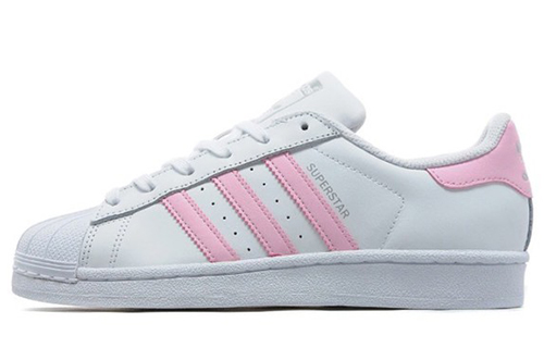 (W) adidas originals superstar 'White Pink'
