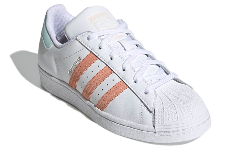 (W) adidas Originals Superstar 'White Pink Blue' 圖 3