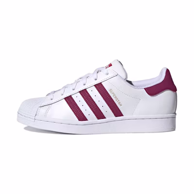 (W) adidas originals Superstar 'White Red Gold'