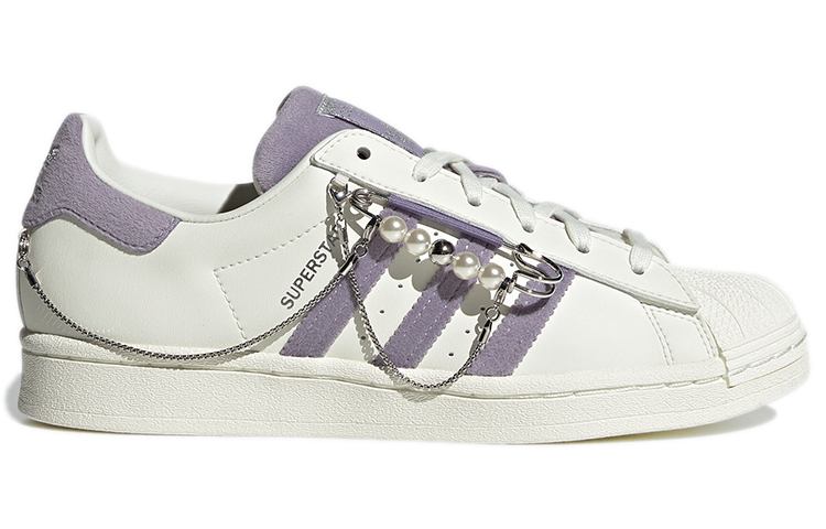 Order (W) adidas Originals Superstar Sepatu Sneakers 'Putih Ungu' GZ3389