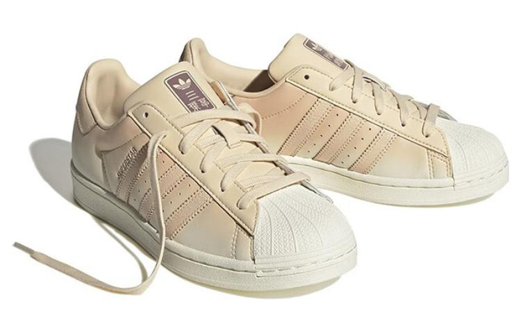 Lookbook adidas originals Superstar 防滑耐磨輕便 低筒 板鞋 女款 白褐