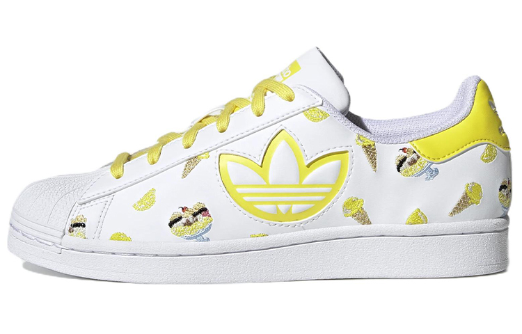 (W) adidas Originals Superstar 'White Yellow'