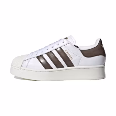 (W) adidas BlackPinkadidas originals Superstar Bold 'White Brown'