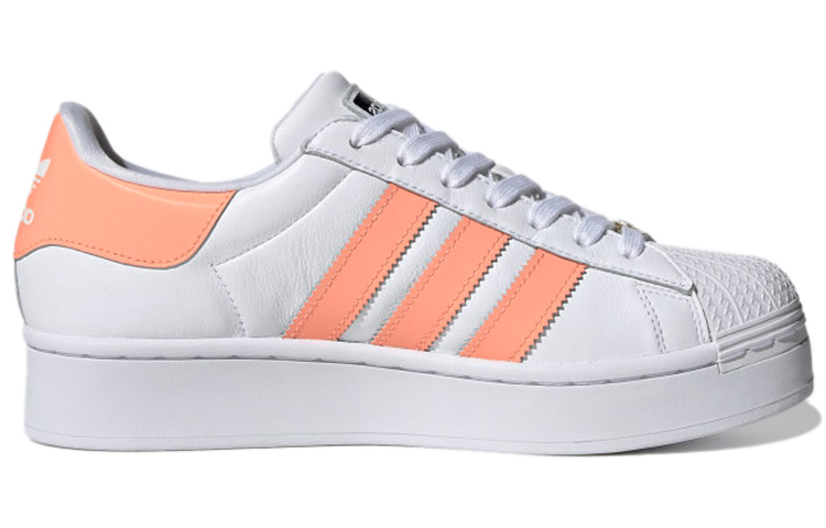 (W) adidas originals Superstar Bold 'White Chalk Coral' 圖 2