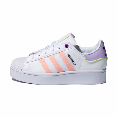 (W) adidas originals Superstar Bold 'White Pink Purple'