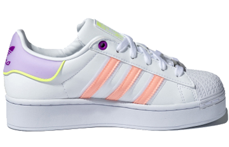 Order adidas originals Superstar Bold 防滑耐磨 低筒 板鞋 女款 白粉紫