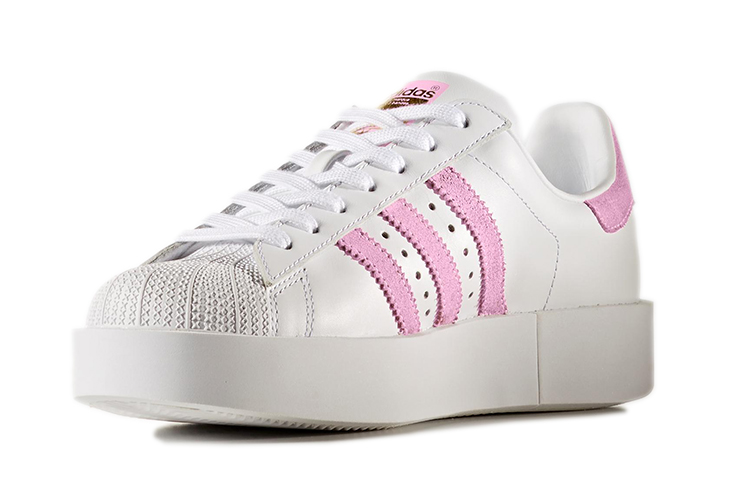 Lookbook (W) 아디다스 오리지널 슈퍼스타 볼드 '화이트 핑크' BY9076