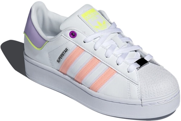 (Women) adidas originals Superstar Bold 'White Pink Purple' FZ3651 Lookbook (Women) adidas originals Superstar Bold 'White Pink Purple' FZ3651