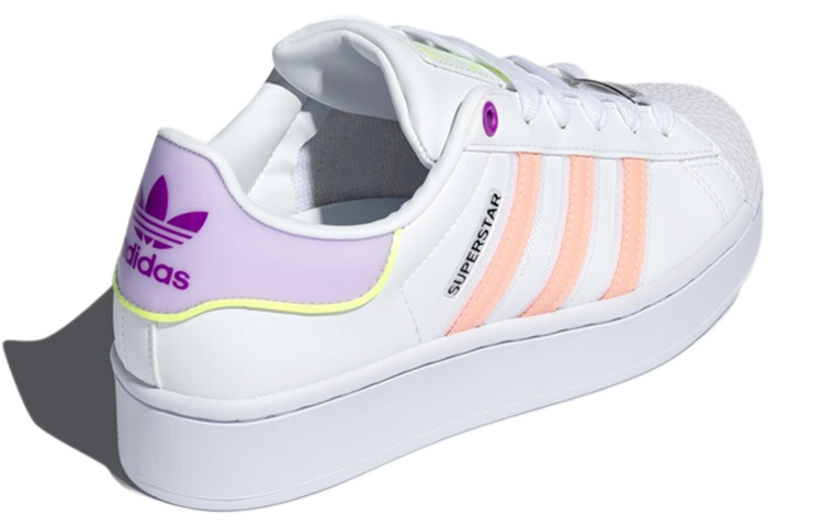 Shop adidas originals Superstar Bold 防滑耐磨 低筒 板鞋 女款 白粉紫