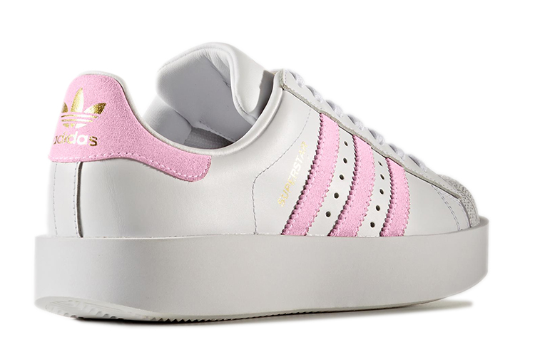 Shop (W) adidas Originals Superstar Bold 'Putih Merah Jambu' BY9076