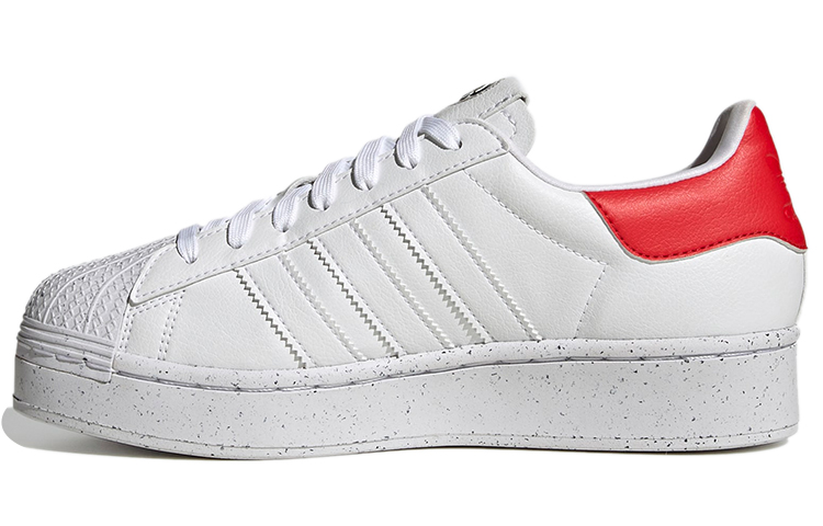 (W) adidas originals Superstar Bold 'White Red'