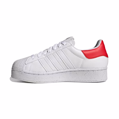 (W) adidas originals Superstar Bold 'White Red'