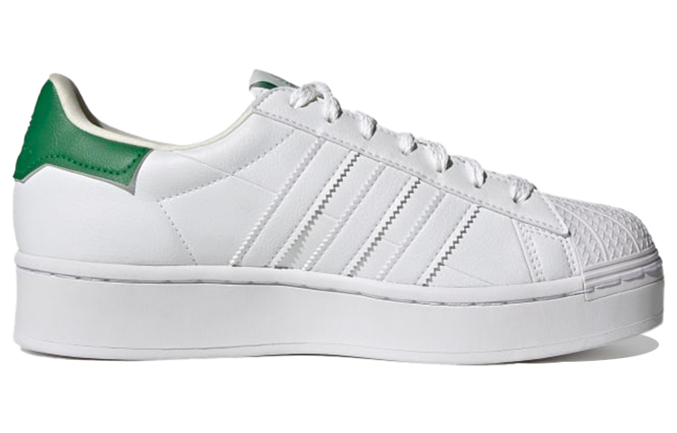 Order (W) 阿迪达斯三叶草 Superstar Bold 绿色白色休闲鞋 FY5481