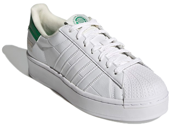 Lookbook (W) 阿迪达斯三叶草 Superstar Bold 绿色白色休闲鞋 FY5481