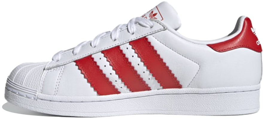 (Women) adidas originals Superstar Fat Stripes 'White Red' EE4024 Buy (Women) adidas originals Superstar Fat Stripes 'White Red' EE4024