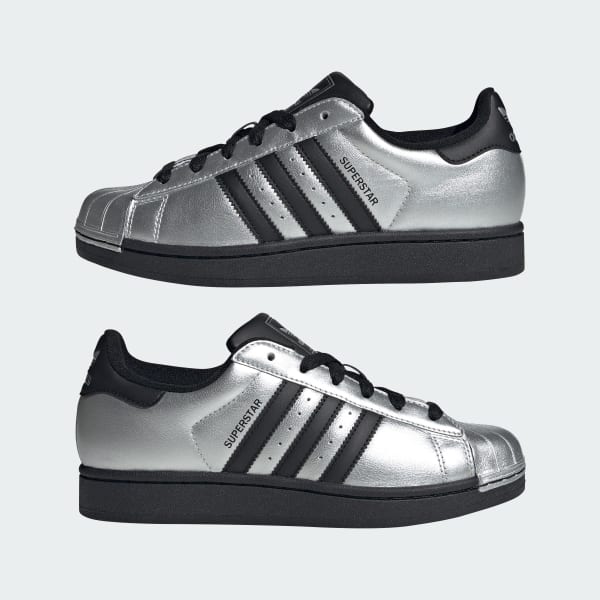 Cheap (Women) Adidas Originals Superstar II Silver Metallic/Core Black/Core Black IH1599