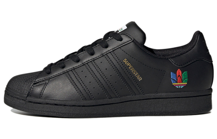 (W) adidas originals Superstar 'Black Red Blue'