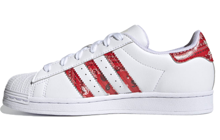 Buy (Women) adidas originals Superstar 'White Dark Red' GZ9156