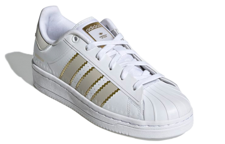 Lookbook adidas originals Superstar OT Tech 防滑透氣 低筒休閒板鞋 女款 白金