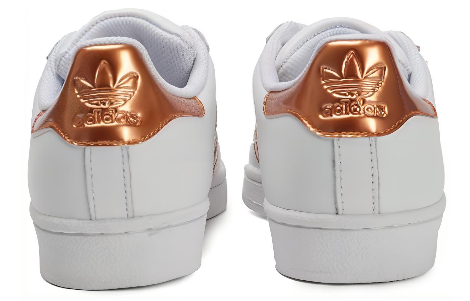 (W) adidas originals Superstar Shoes Golden/White 圖 3