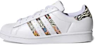Buy adidas originals Superstar 斑馬紋 低筒 帆布鞋 女款 白色