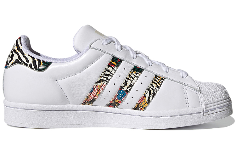 Order adidas originals Superstar 斑馬紋 低筒 帆布鞋 女款 白色