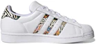 Order adidas originals Superstar 斑馬紋 低筒 帆布鞋 女款 白色