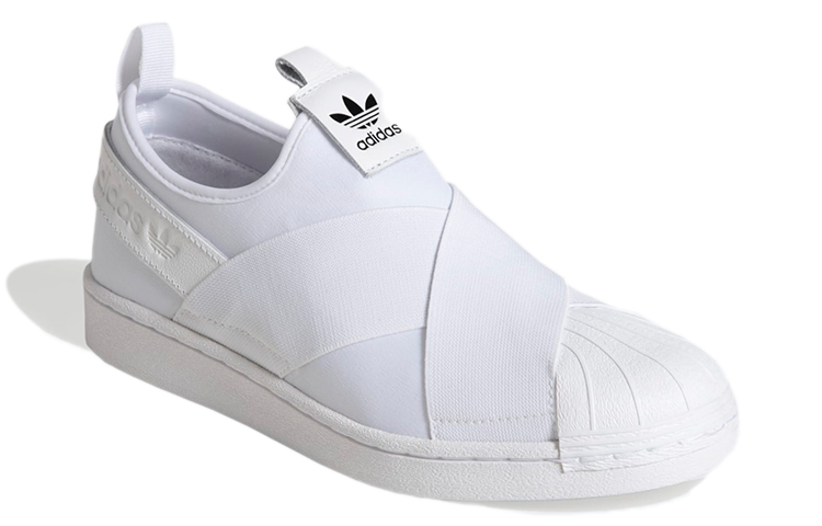 Lookbook adidas originals Superstar 女款經典無帶運動鞋 云白色