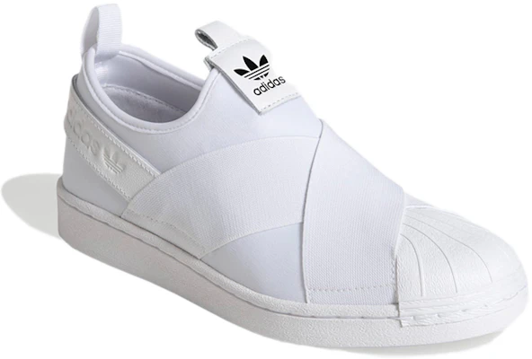 adidas originals Superstar 女款經典無帶運動鞋 云白色 Lookbook adidas originals Superstar 女款經典無帶運動鞋 云白色