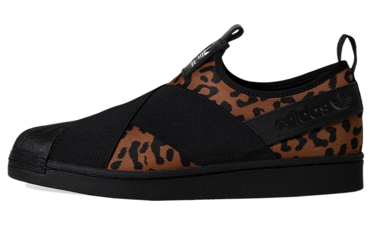 (W) adidas Originals Superstar Slip-On 'Black Brown Leopard'