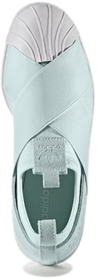 (Women) adidas originals Superstar Slip-on Shoes Green 'Mint White' S76407 Shop (Women) adidas originals Superstar Slip-on Shoes Green 'Mint White' S76407