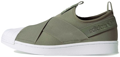 (Women) adidas originals Superstar Slip On Shoes Green 'Olive' EY1119 (Women) adidas originals Superstar Slip On Shoes Green 'Olive' EY1119