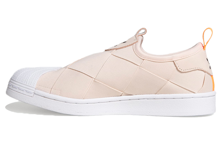 (Women) adidas originals Superstar Slip On Shoes /White 'Pink' FW3569
