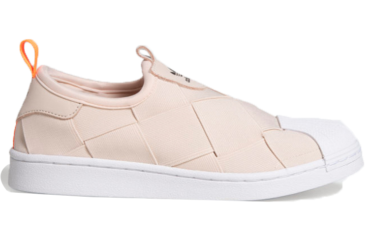 Order (W) adidas Originals Superstar Slip On Schuhe Weiß Rosa Damen Sneakers FW3569
