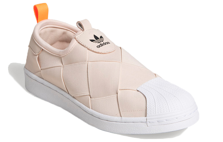 Lookbook (W) adidas Originals Superstar Slip On Schuhe Weiß Rosa Damen Sneakers FW3569