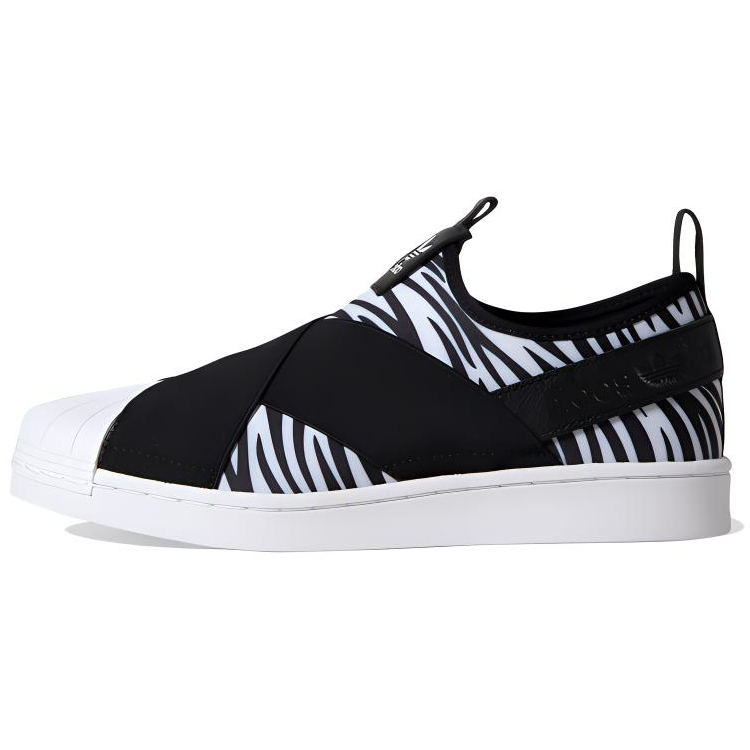 (Women) adidas originals Superstar Slip On Zebra Black/White EX4622