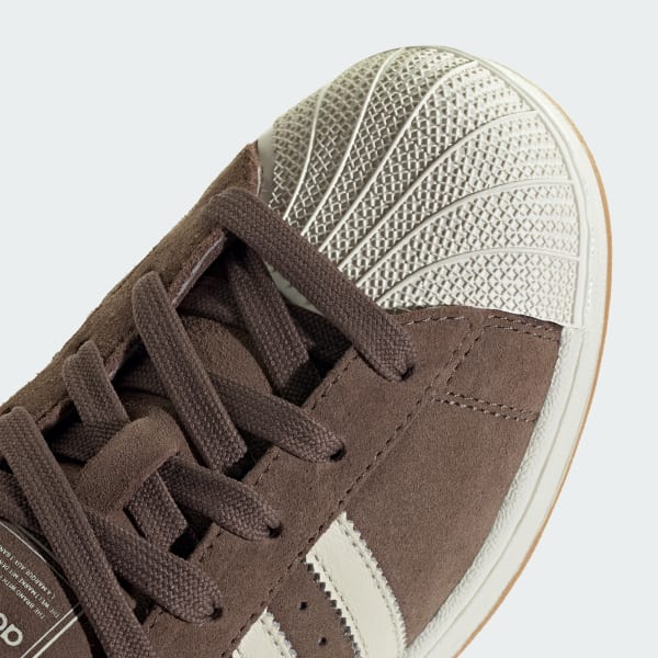 Cheap (W) 阿迪达斯三叶草 Superstar 运动鞋 地层褐/米白/米白 HQ4915