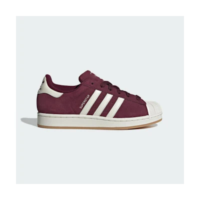 (W) Adidas Originals Superstar Sneakers Maroon/Off White/Off White