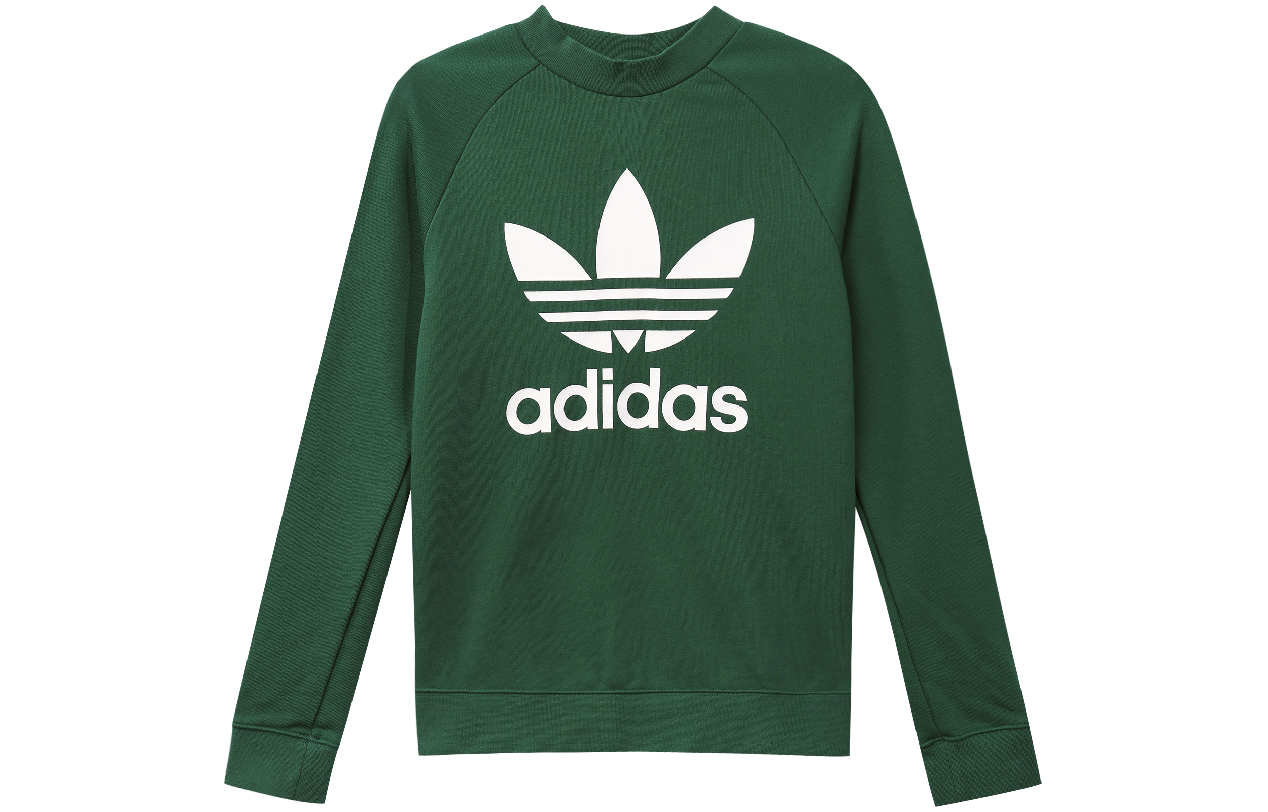 (Women) adidas Originals Trefoil Crew Sweat Collegiate Green Pullover DV2623