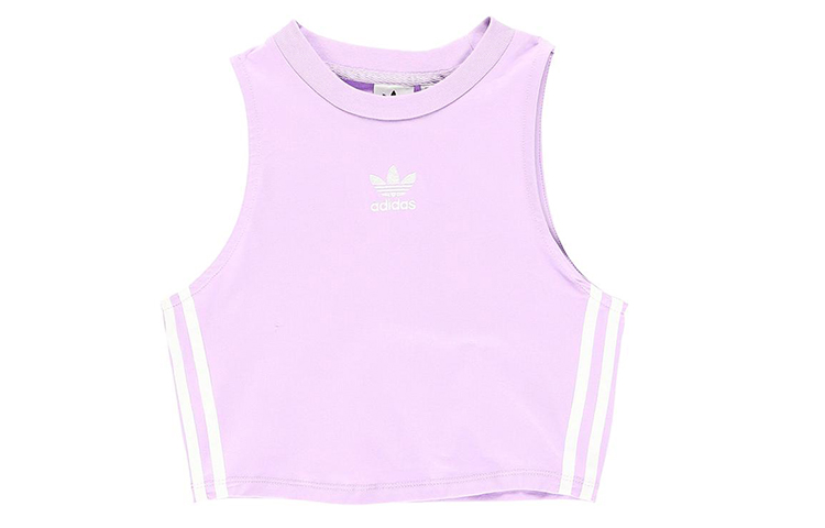 (Women) adidas Originals Trefoil Cropped Logo Sleeveless Tank Top DX2152