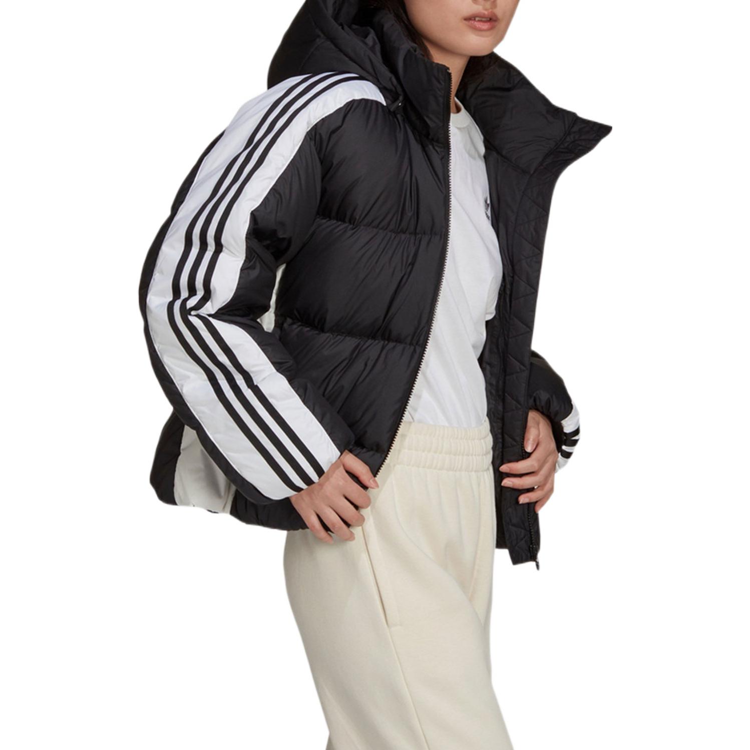 Purchase (W) アディダスオリジナルス トレフォイルロゴ レディースパファージャケット ブラック冬用 GU1772