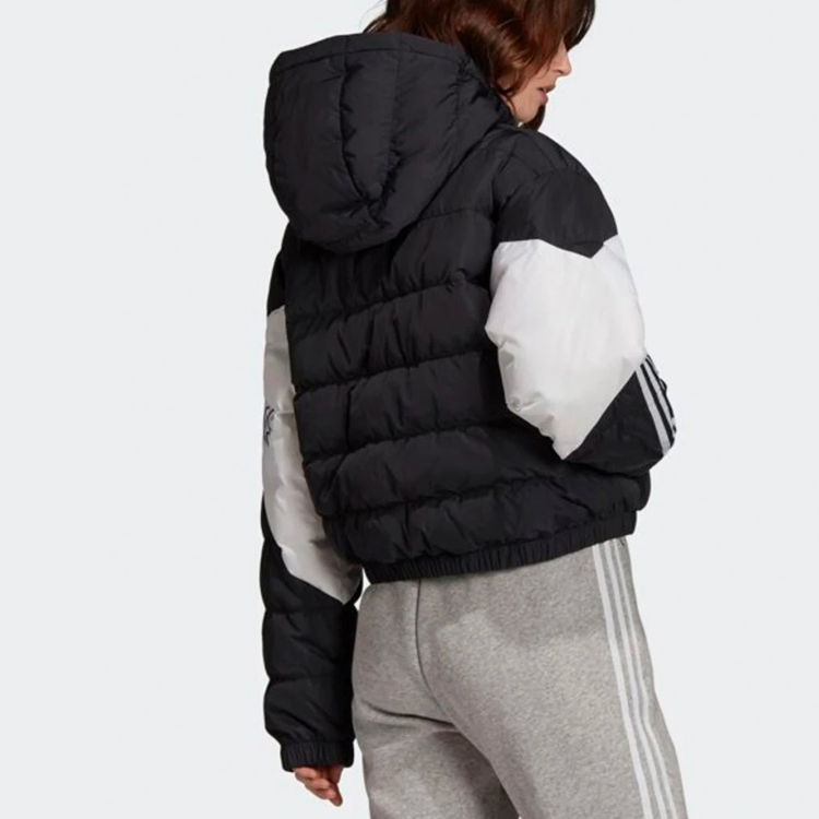 Details for (W) アディダス オリジナルス トレフォイル ショート パファージャケット 冬 ブラック FL0036