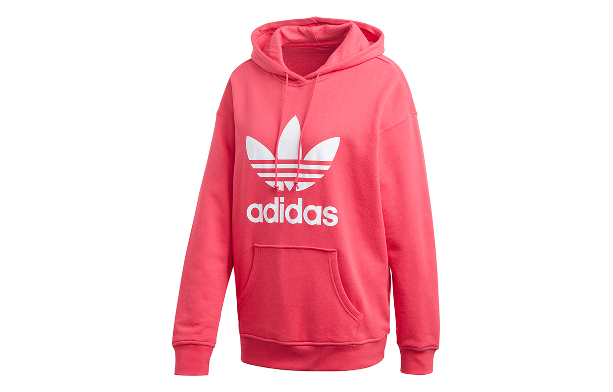 (Women) adidas Originals TRF Hoodie Pullover - Dark Pink GD2439