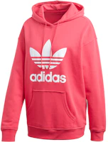 (Women) adidas Originals TRF Hoodie Pullover - Dark Pink GD2439 (Women) adidas Originals TRF Hoodie Pullover - Dark Pink GD2439