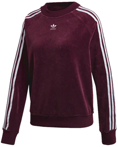 women-adidas-originals-trf-velvet-sweatshirt-purple-red-dh-3112