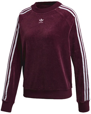 (W) adidas Originals Trf 天鵝絨運動衫 紫紅色 DH3112 Buy (W) adidas Originals Trf 天鵝絨運動衫 紫紅色 DH3112