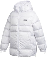 (Women) adidas Originals White Down Jacket with Dual Logo - Winter Warmth GE0985 (Women) adidas Originals White Down Jacket with Dual Logo - Winter Warmth GE0985